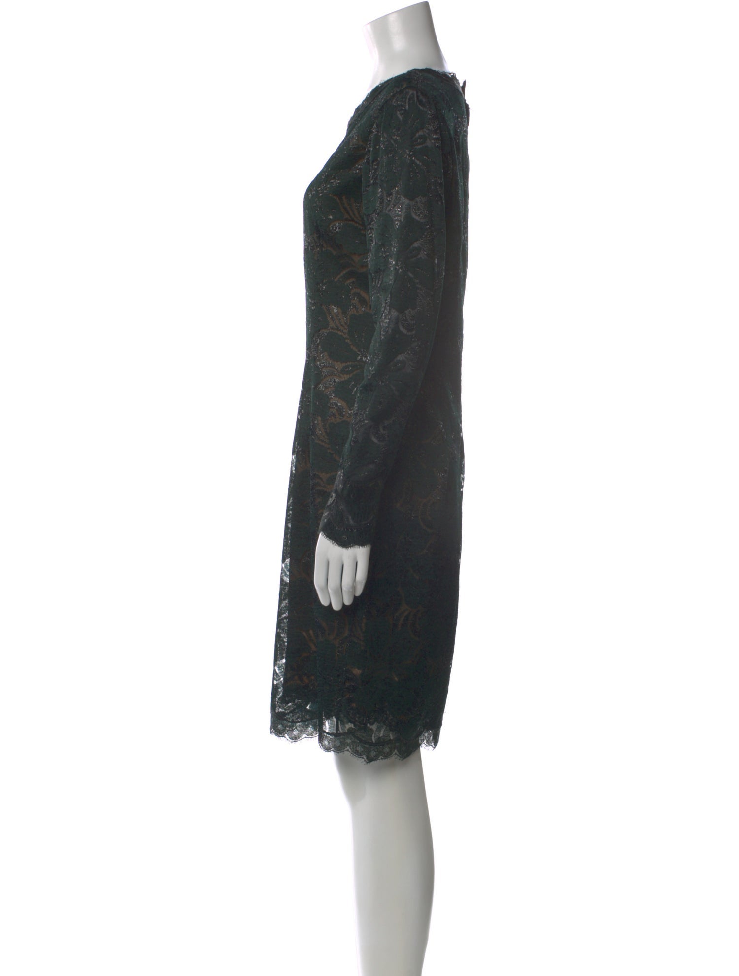 Geoffrey Beene Lace Pattern Knee-Length Dress