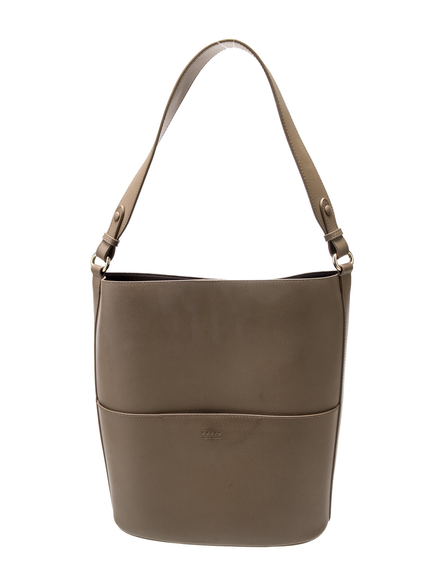Freya New York Leather Bucket Bag