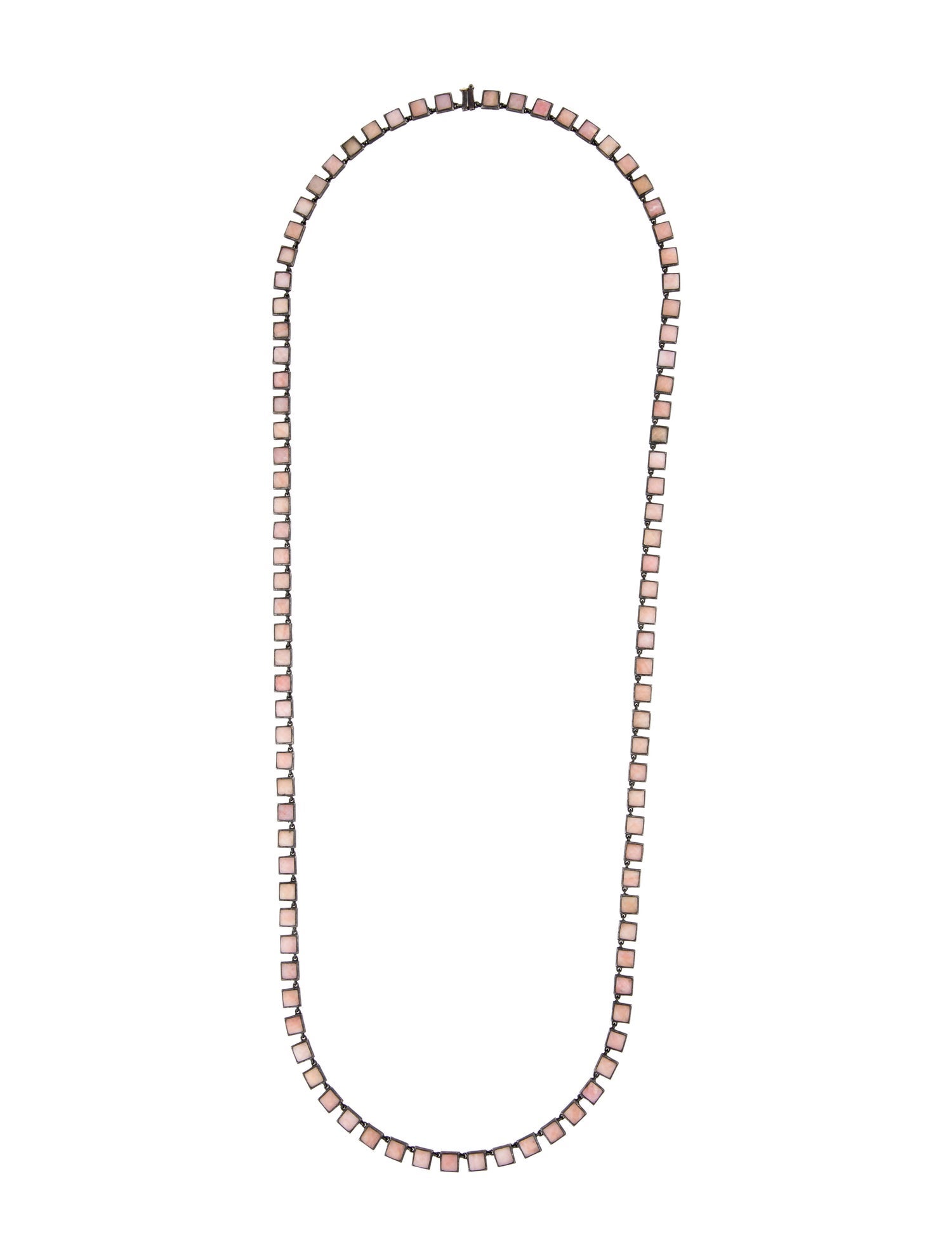 Nak Armstrong Pink Opal Riviere Necklace