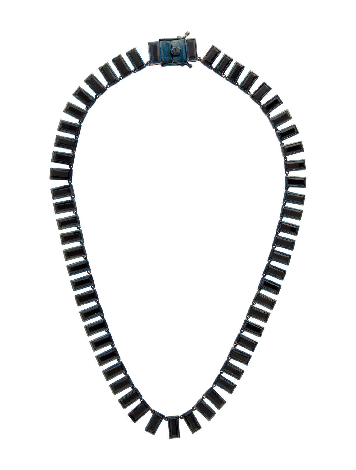 Nak Armstrong 44.09ctw Spinel Tile Rivière Collar Necklace