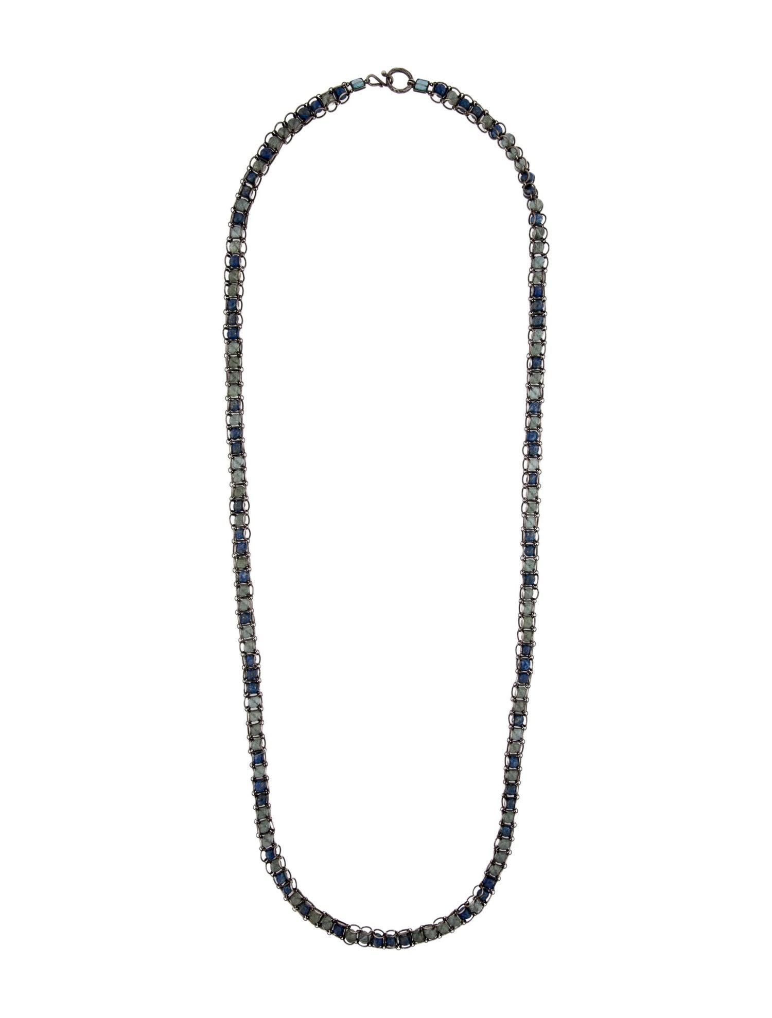 Nak Armstrong Lapis Lazuli, Topaz & Aquamarine Bead Necklace