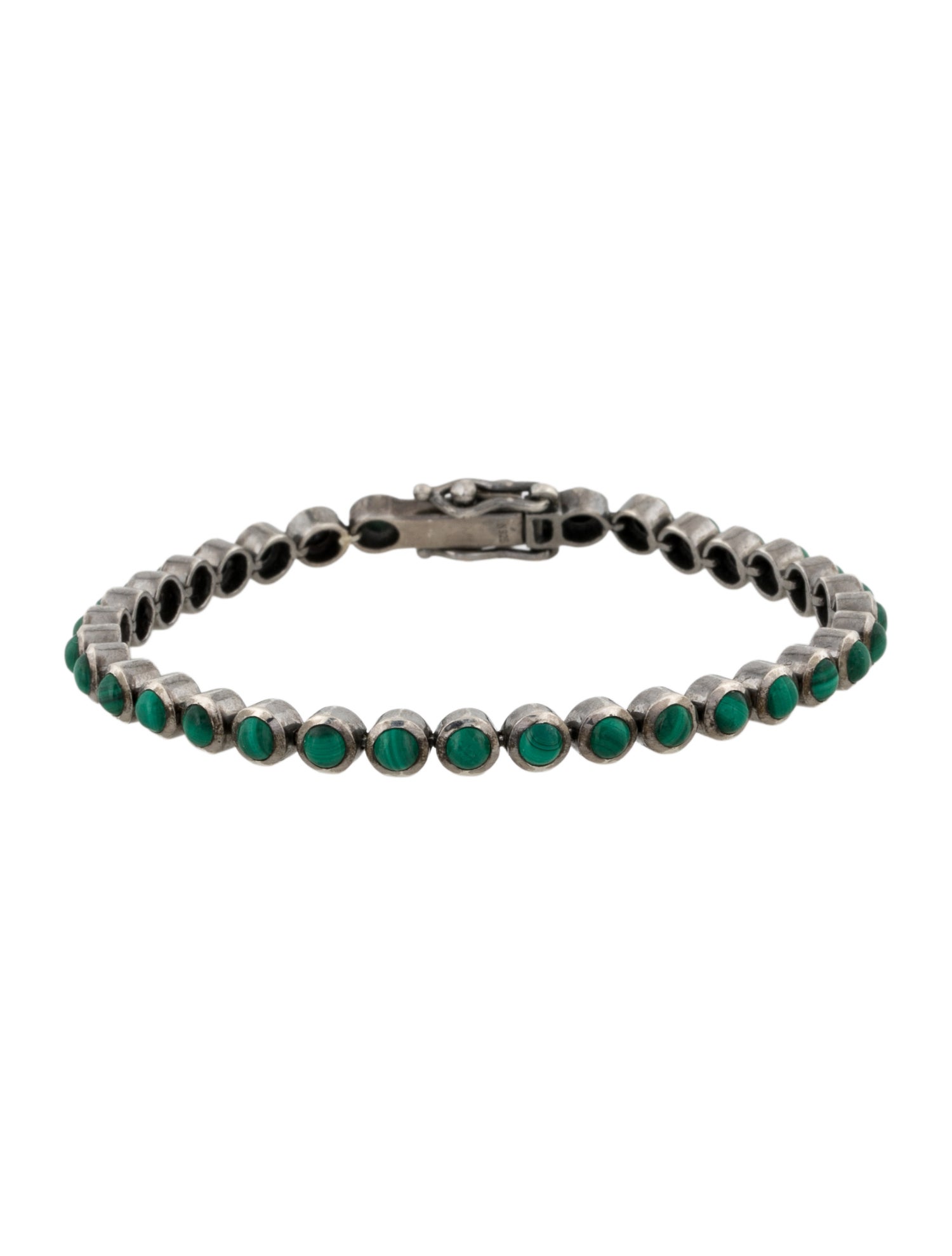 Nak Armstrong Malachite Petite Dot Tennis Bracelet