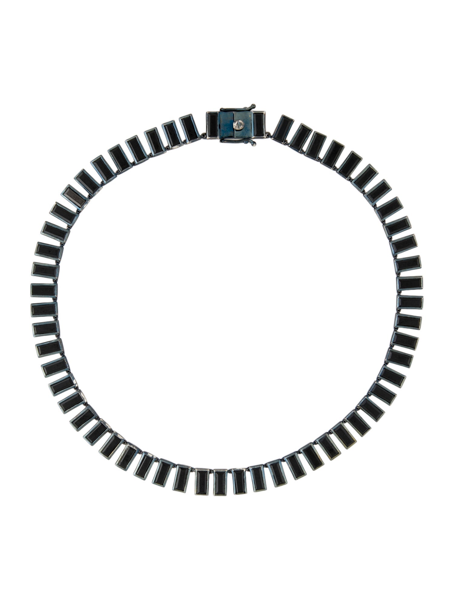 Nak Armstrong Spinel Baguette Tile Rivière Necklace