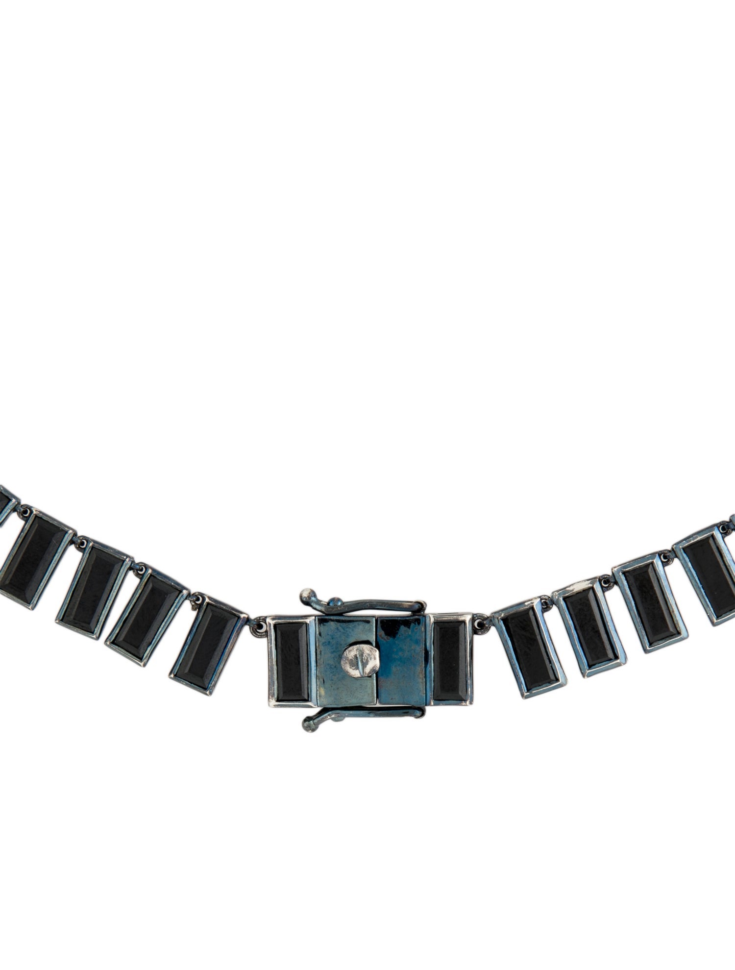 Nak Armstrong Spinel Baguette Tile Rivière Necklace