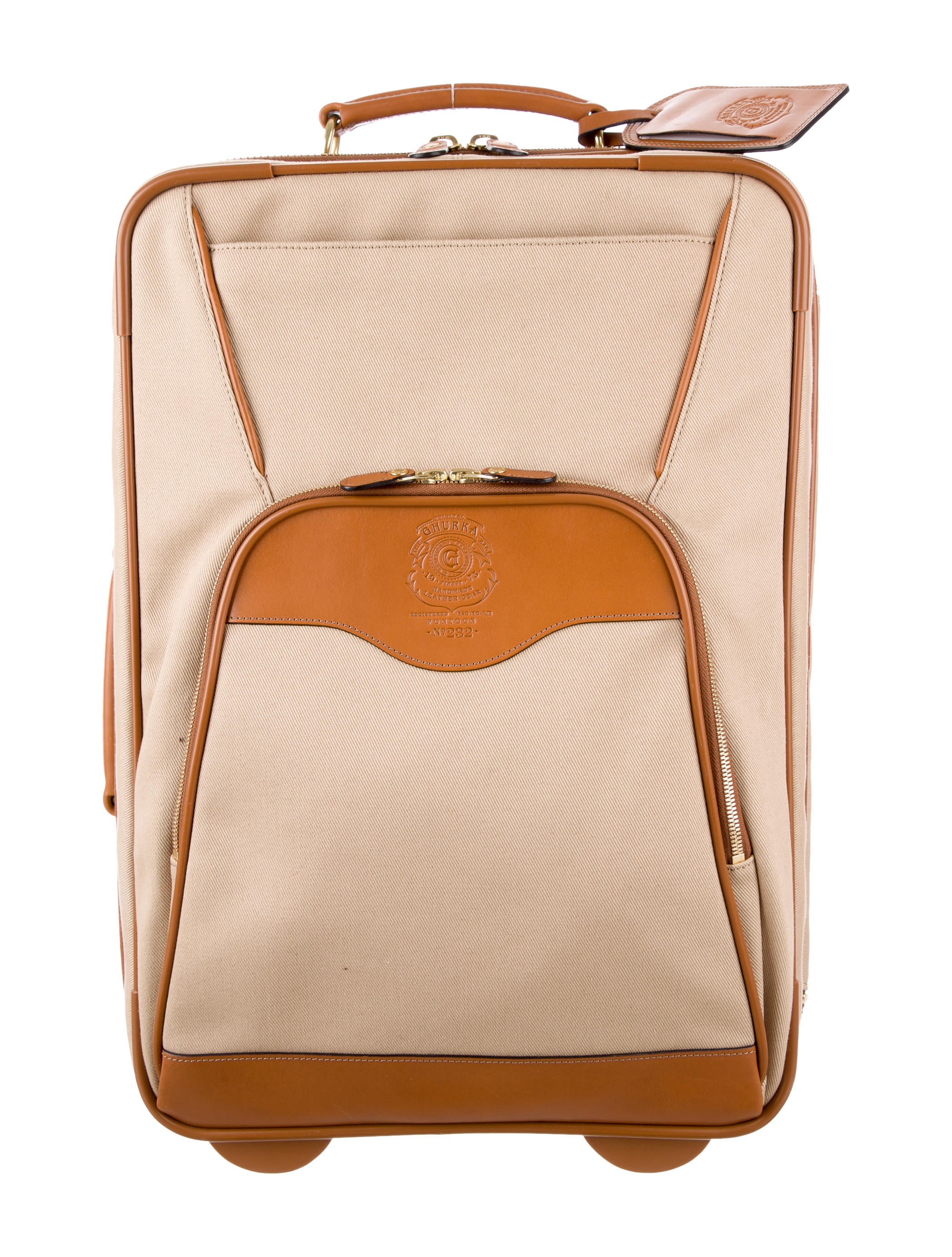 Ghurka Leather-Trimmed Roller Carry-On