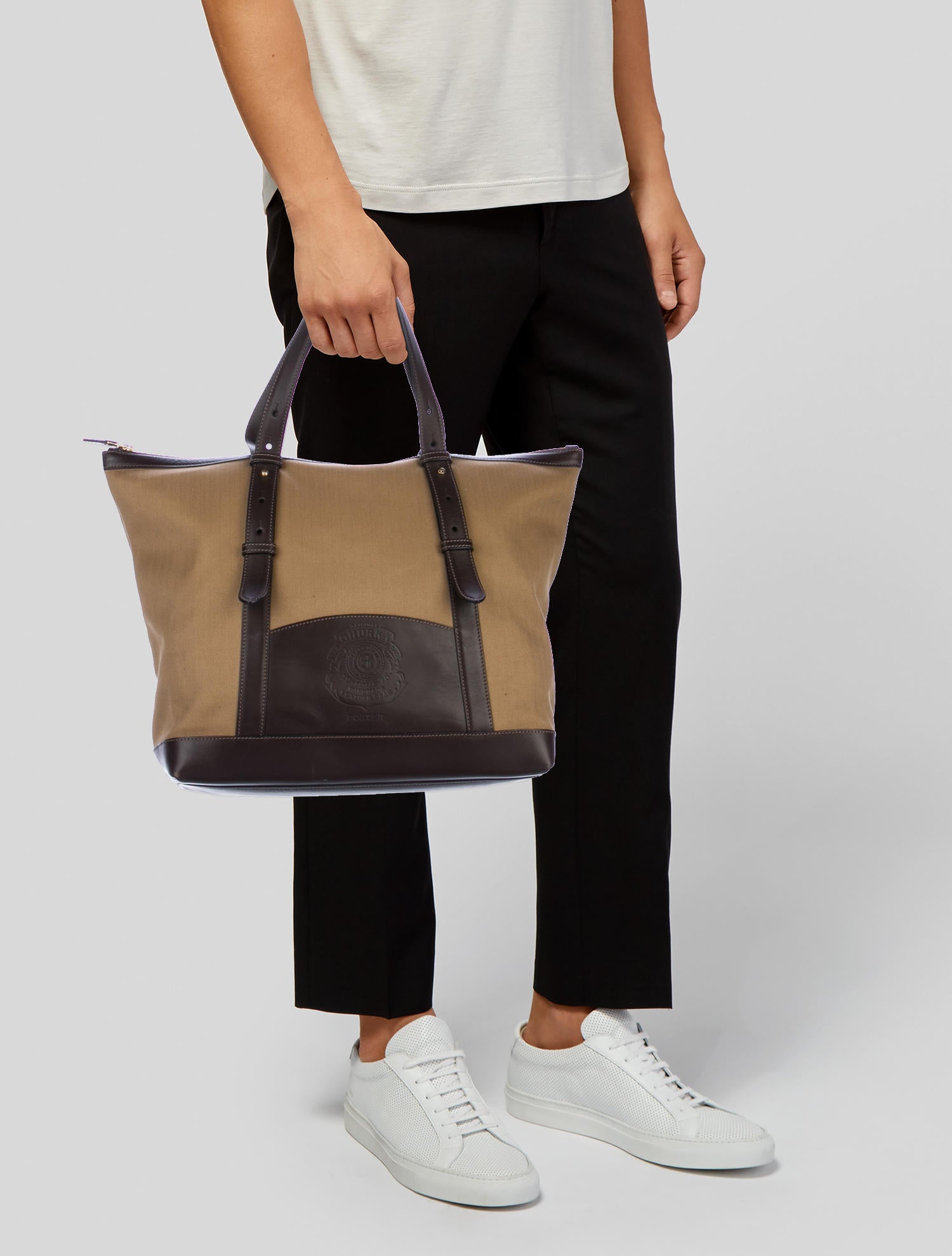 GHURKA トートバッグ Norwalk porter II Dune Ghurka Norwalk Porter Field Tote - Brown Totes, Bags - GHK20527