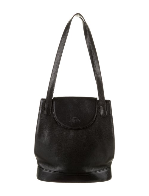 Ghurka Leather Shoulder Bag Black