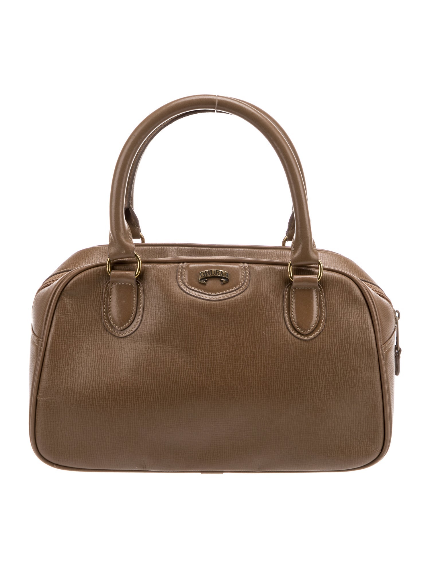 Ghurka Leather Top Handle Bag