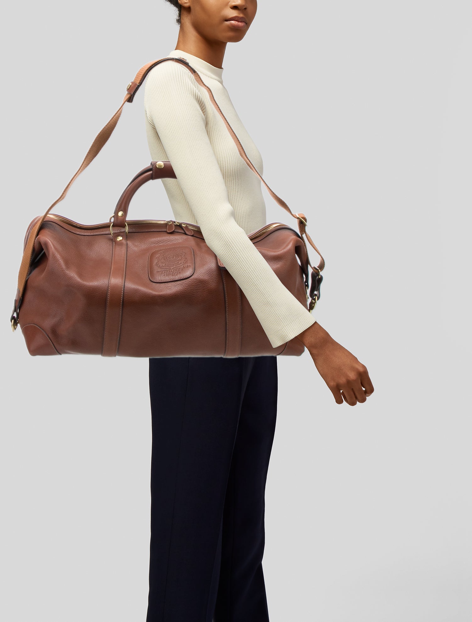 Ghurka Leather Weekender Bag