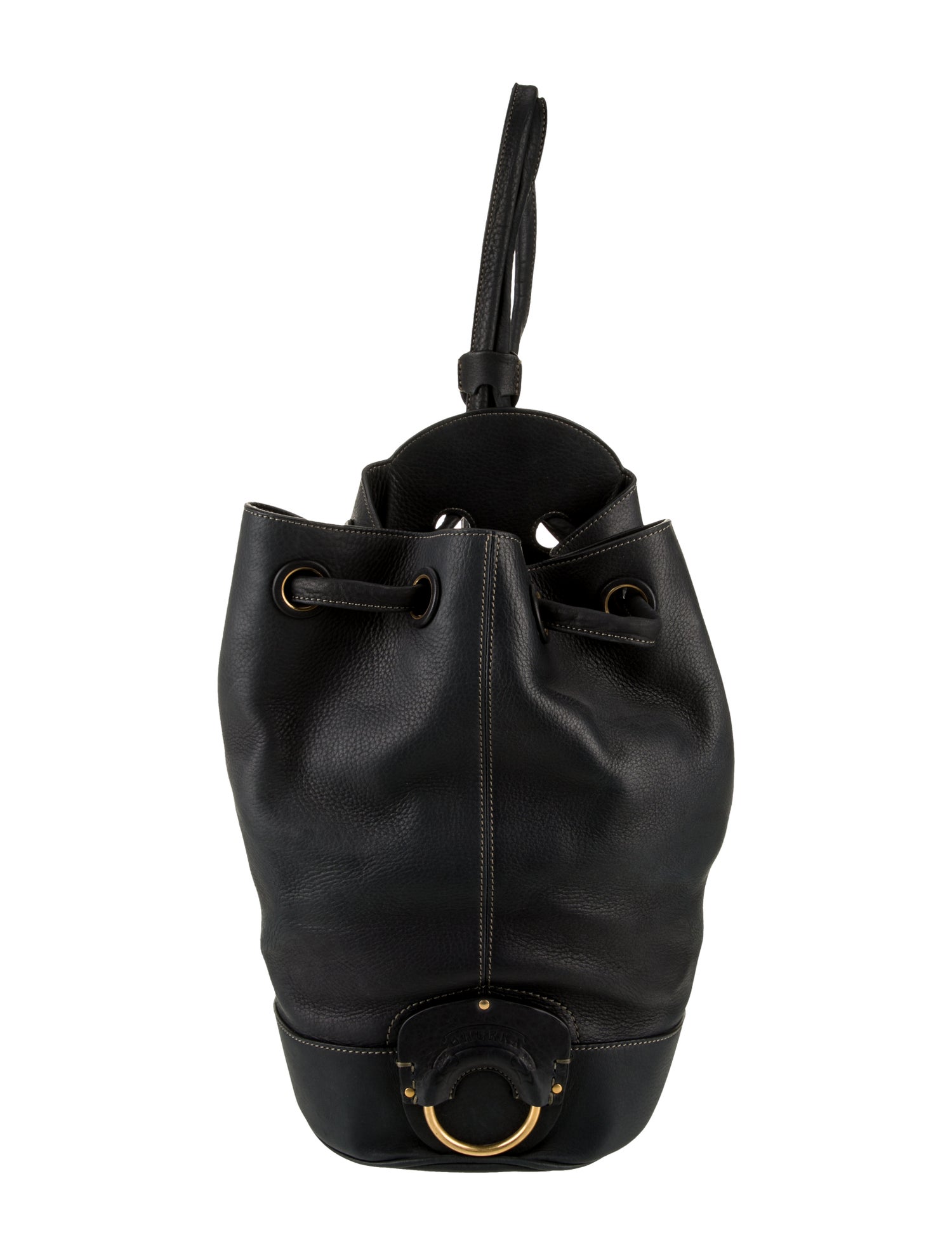 Ghurka Leather Bucket Bag