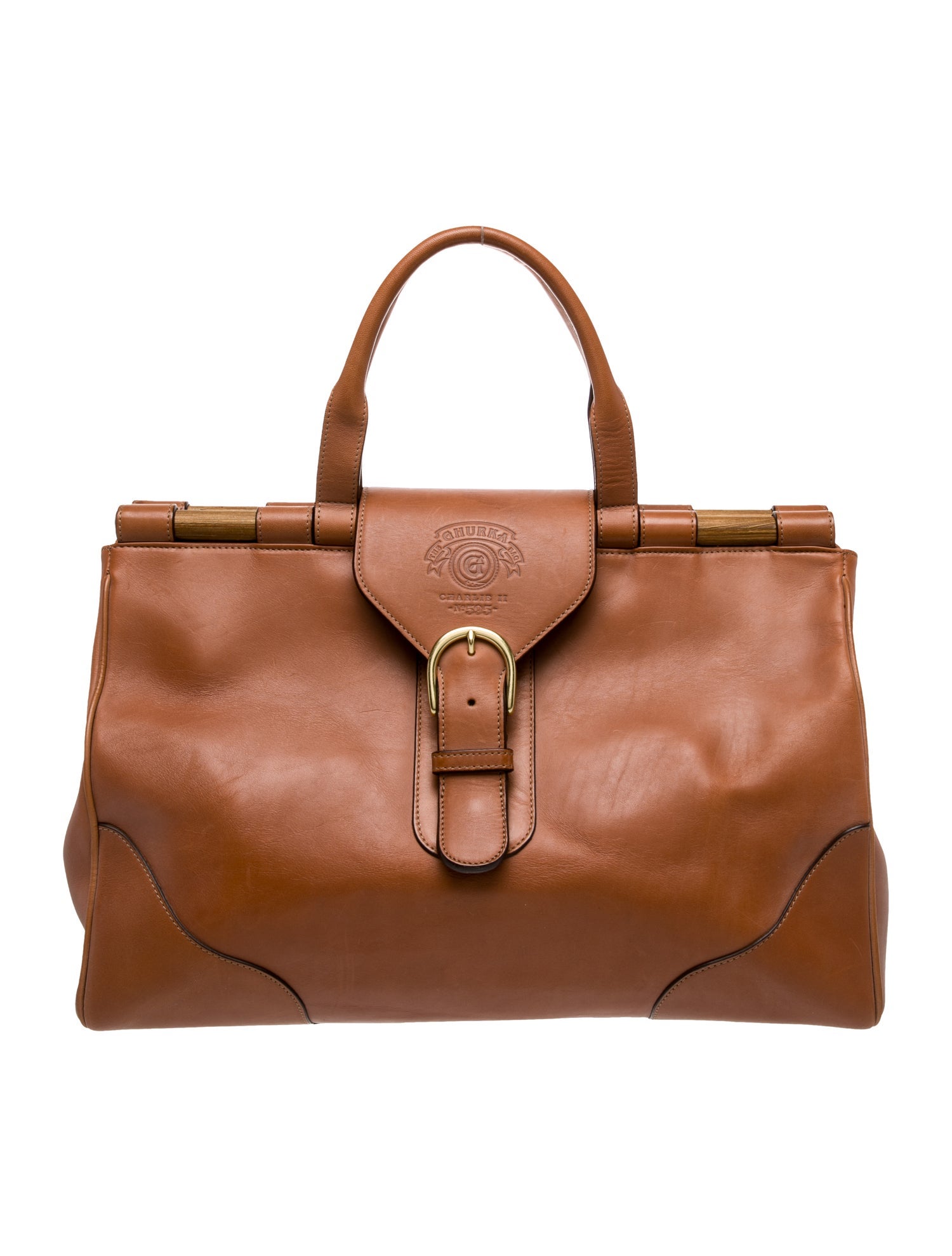 Ghurka Leather Top Handle Bag