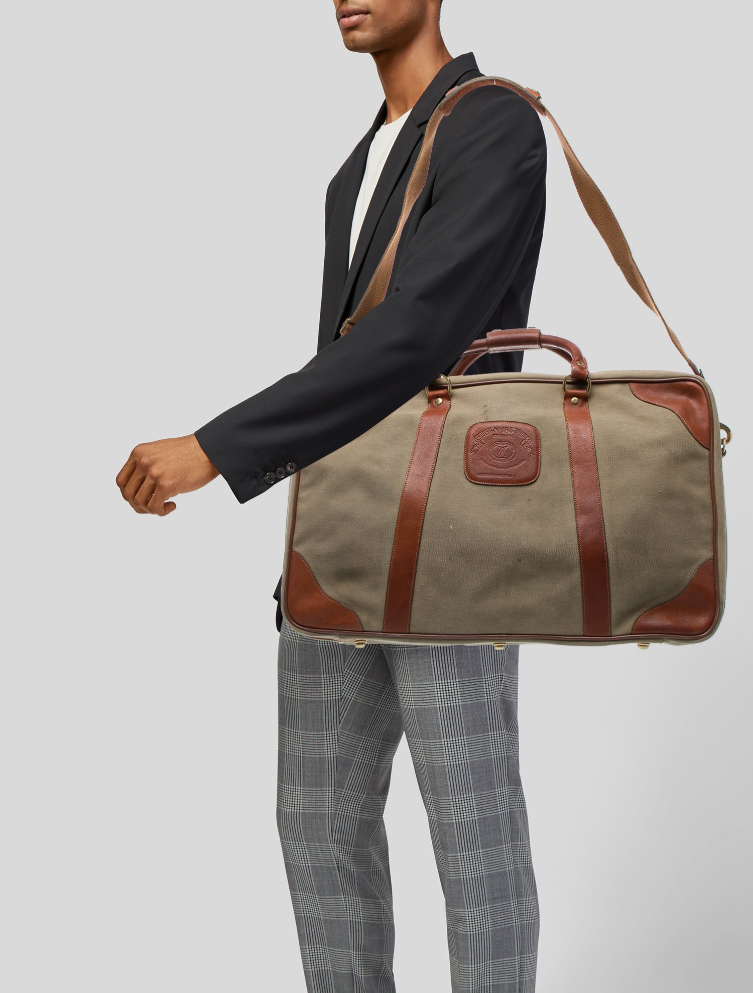 Ghurka Canvas Leather Trim Carry-On