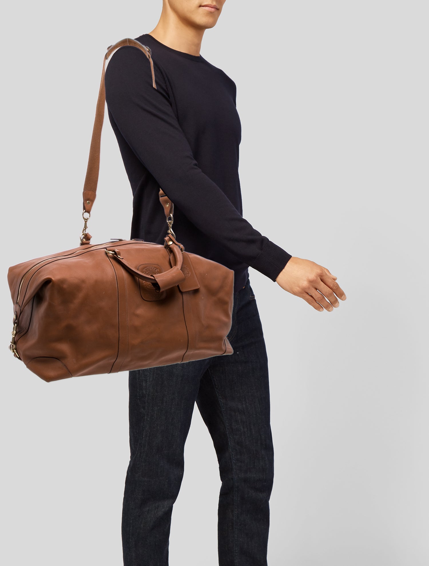 Ghurka Leather Weekender Bag