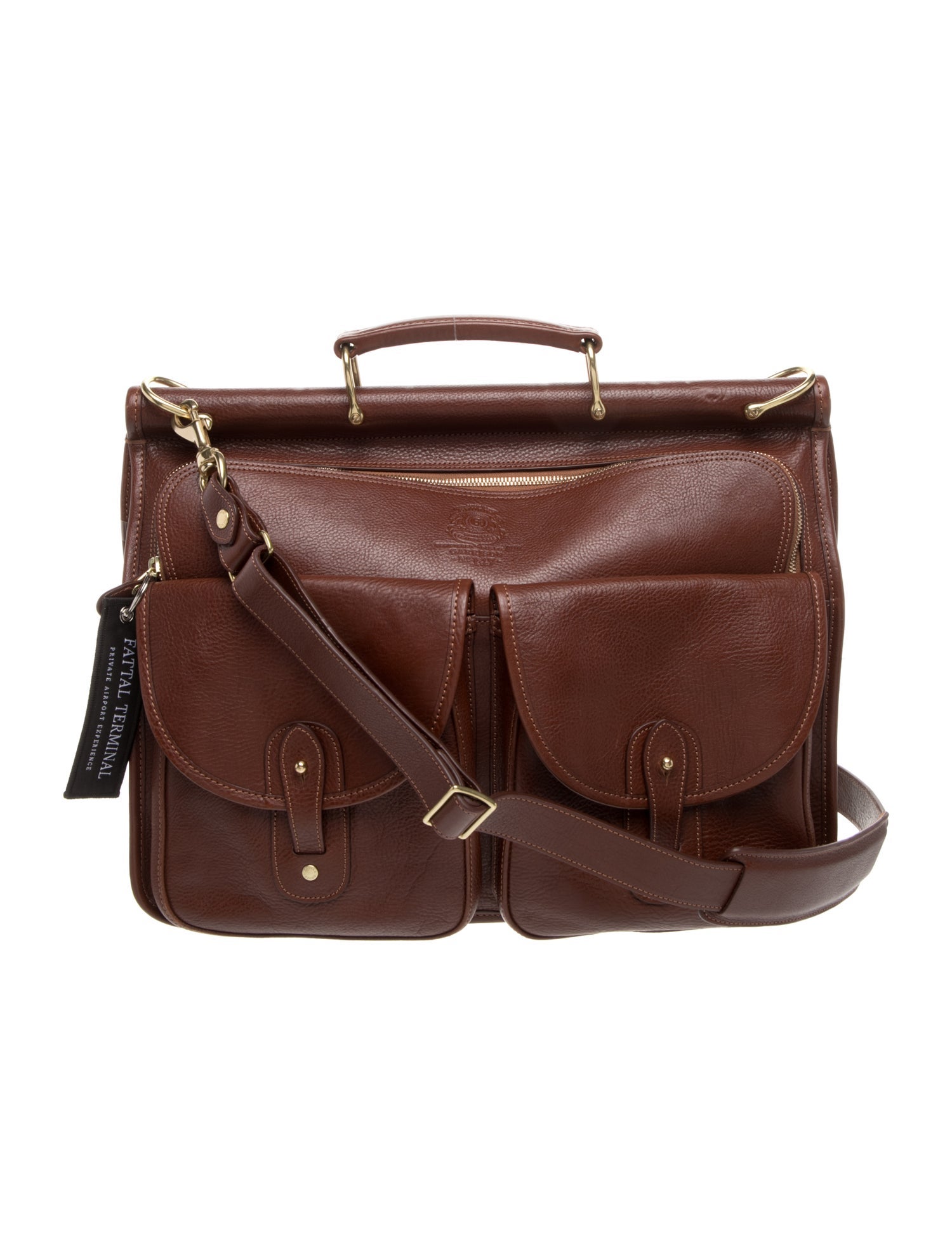 Ghurka Leather Carry-on