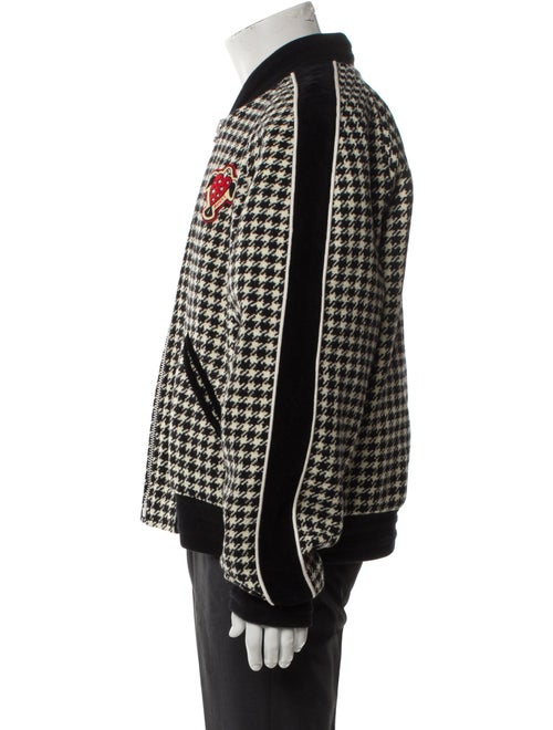Gucci HA HA HA Wool Graphic Print Bomber Jacket