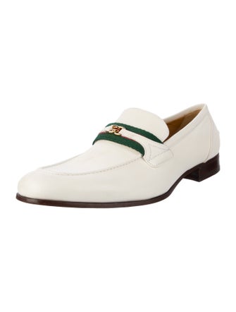 Gucci HA HA HA Web Accent Leather Dress Loafers