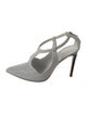 Gianvito Rossi for Altuzarra Leather Eyelet Trim T-Strap Pumps