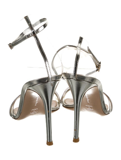 Gianvito Rossi PVC Leather Trim Embellishment Sandals