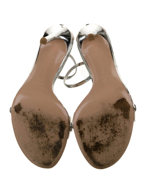 Gianvito Rossi PVC Leather Trim Embellishment Sandals