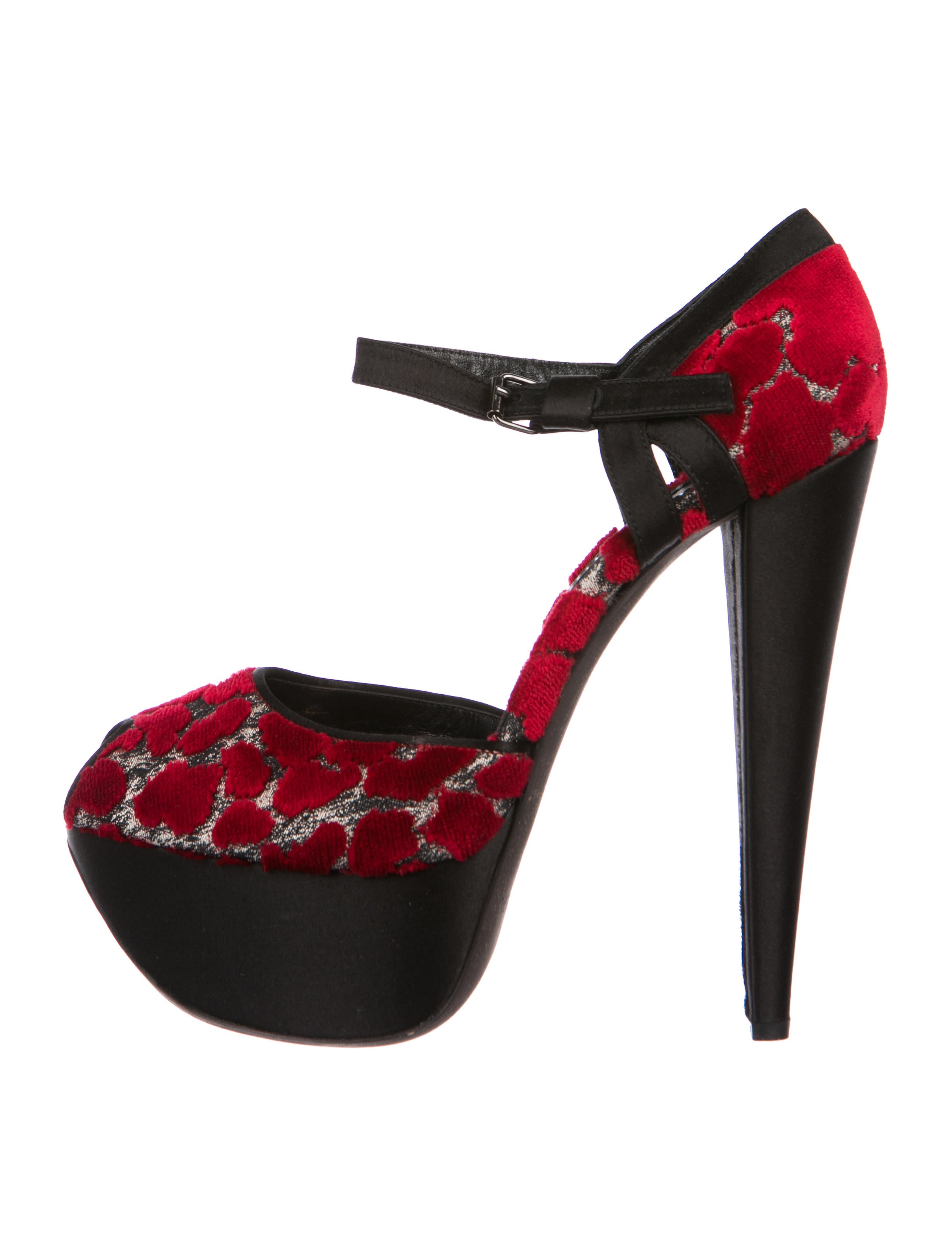 Giambattista Valli Velvet Platform Pumps