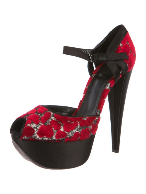 Giambattista Valli Velvet Platform Pumps
