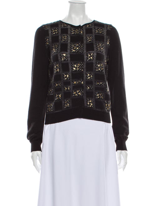 Giambattista Valli Wool Lace Pattern Sweater Wool