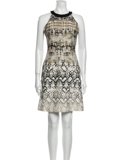 Giambattista Valli Silk Mini Dress Green