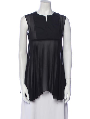 Giambattista Valli Tops Crew Neck Sleeveless Tunic XXS