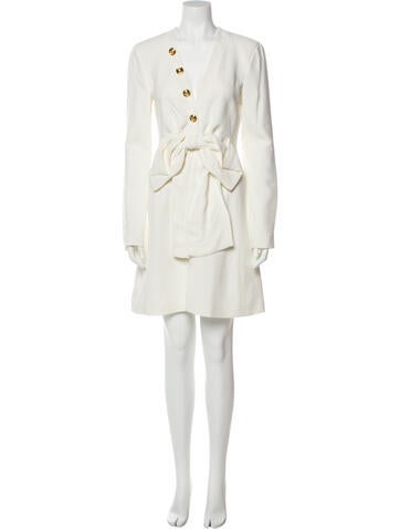 Giambattista Valli Dresses V-Neck Mini Dress Us6, It42 | M