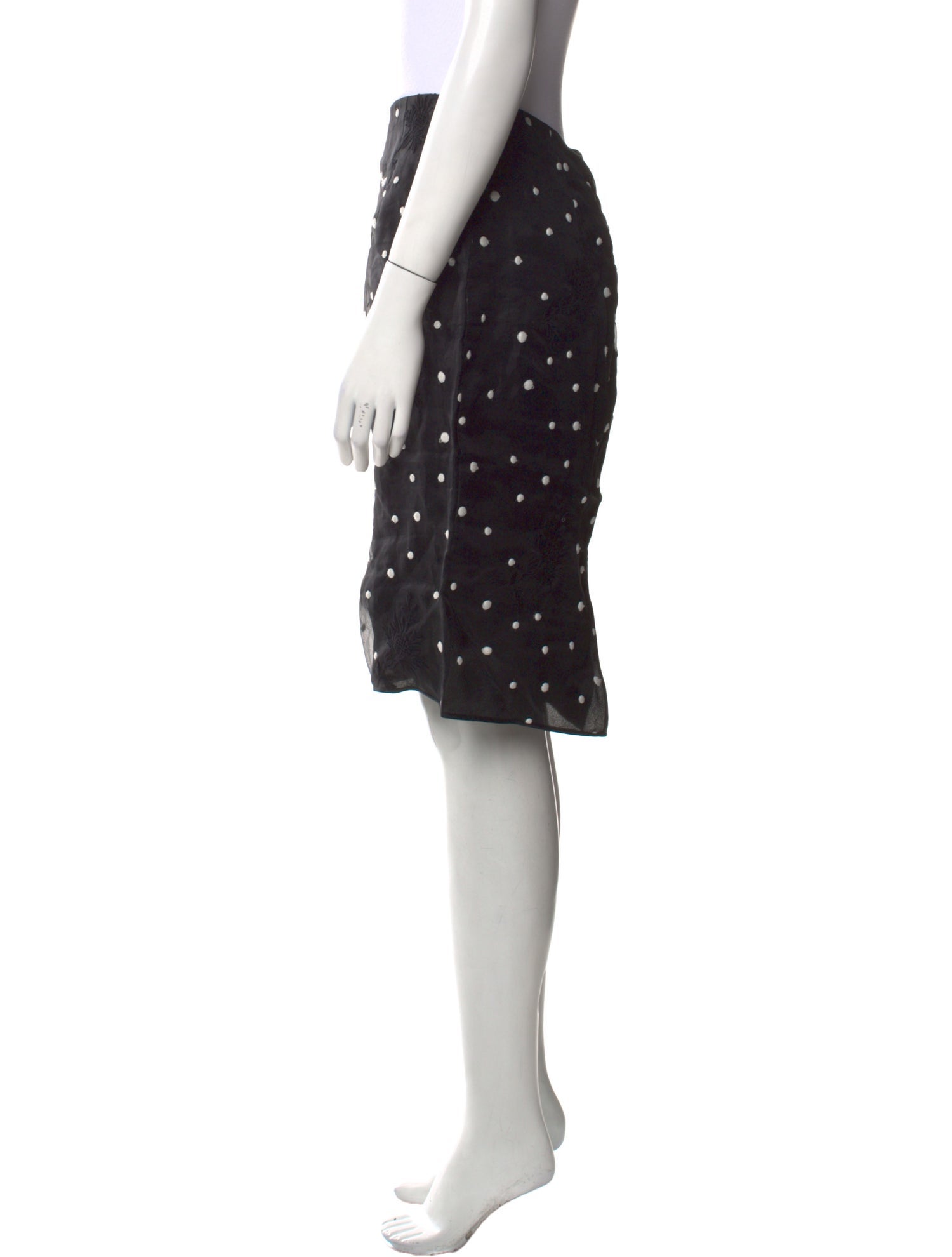 Giambattista Valli Polka Dot Print Knee-Length Skirt