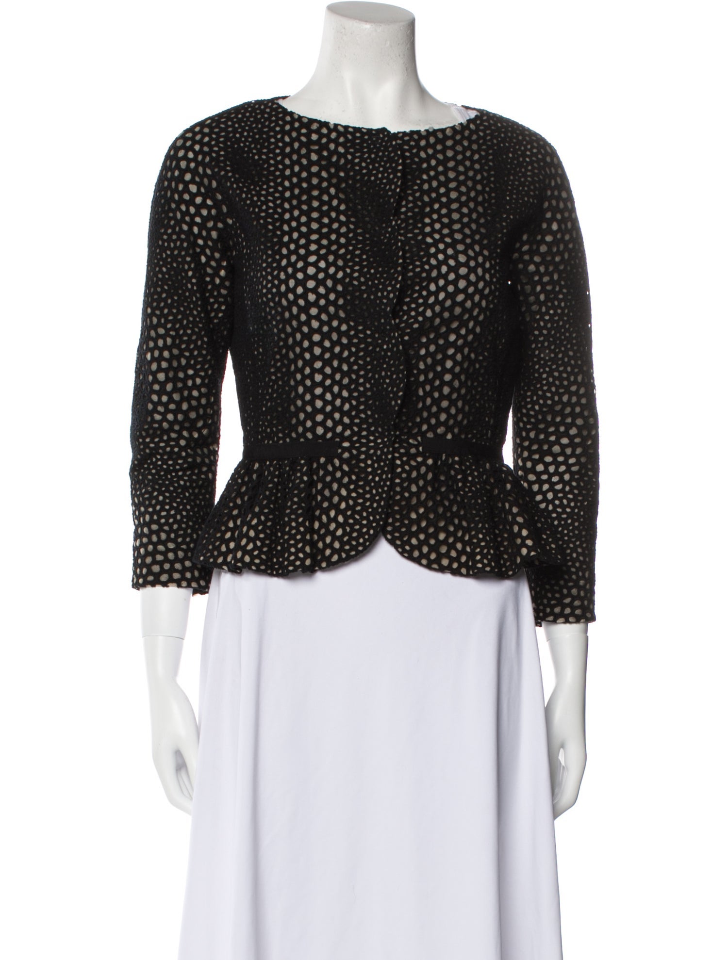 Giambattista Valli Polka Dot Print Evening Jacket