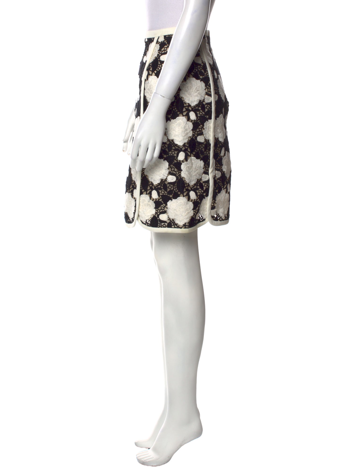 Giambattista Valli Floral Print Knee-Length Skirt