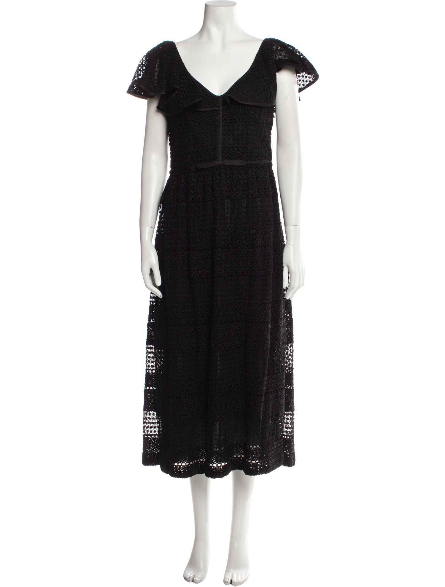 Giambattista Valli V-Neck Long Dress w/ Tags