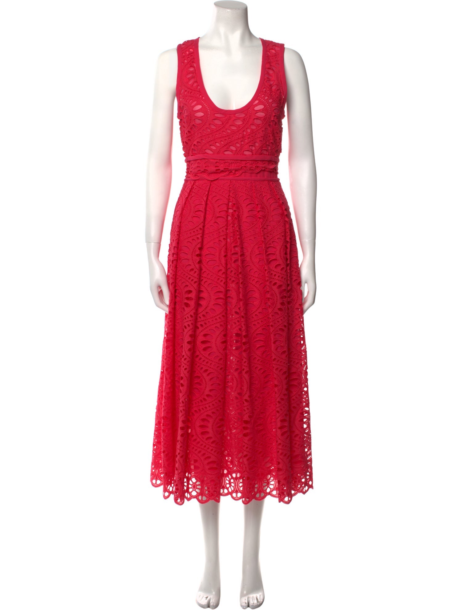 Giambattista Valli Scoop Neck Long Dress