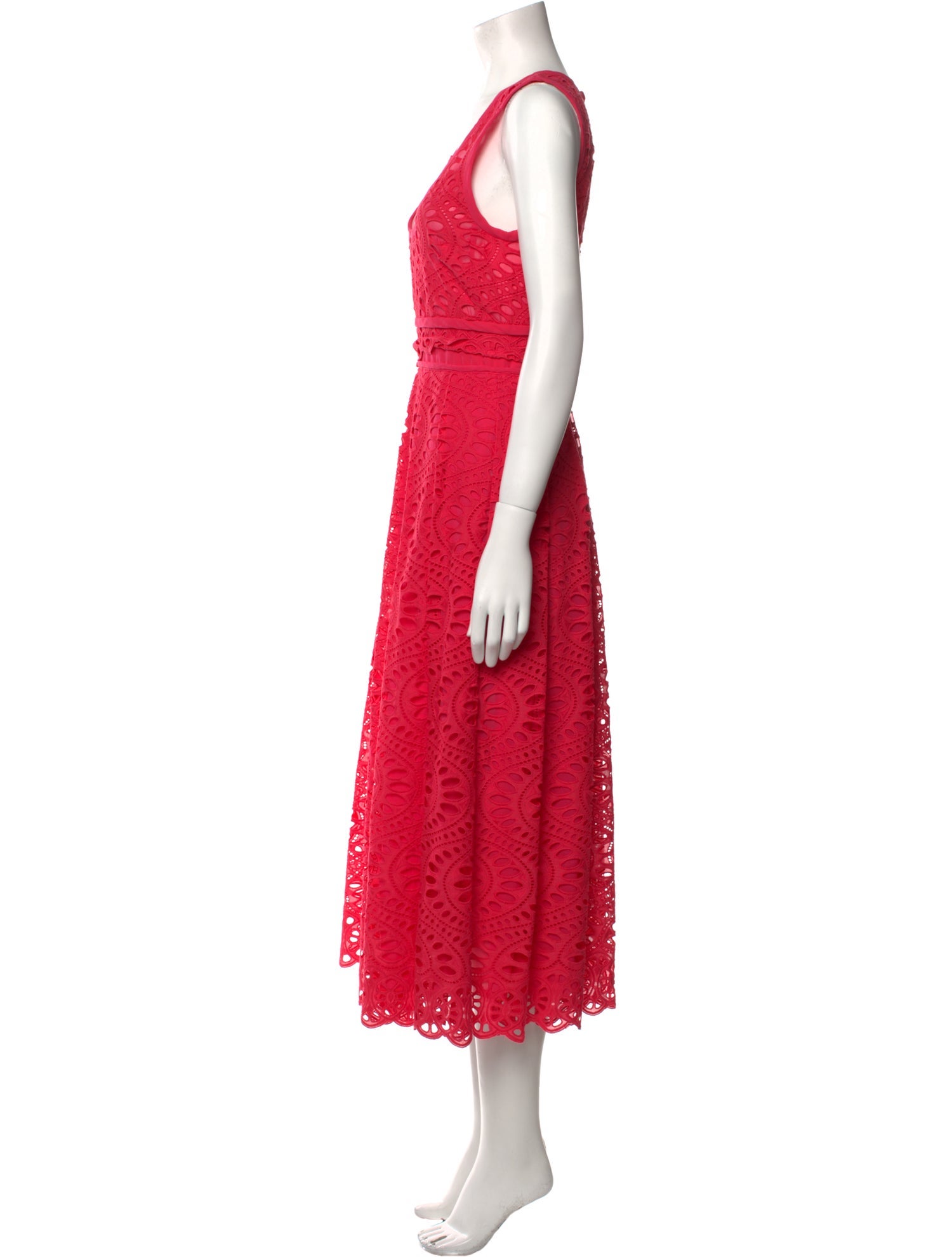 Giambattista Valli Scoop Neck Long Dress