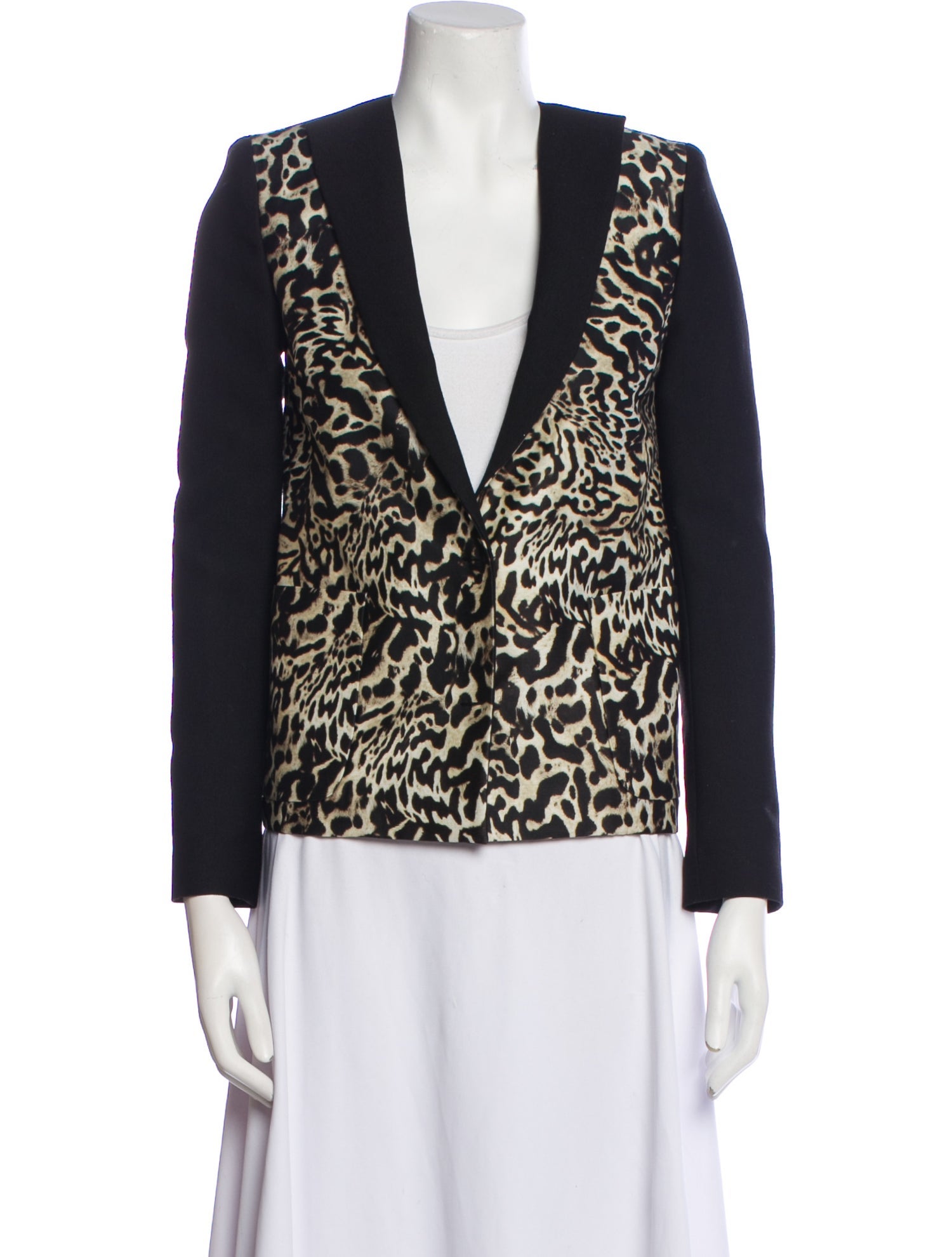 Giambattista Valli Wool Animal Print Evening Jacket
