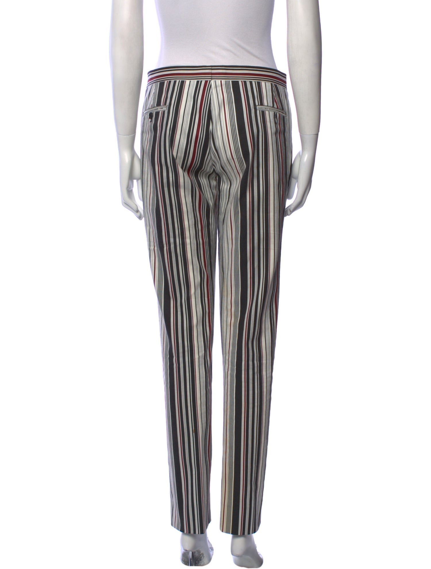 Giambattista Valli Striped Straight Leg Pants