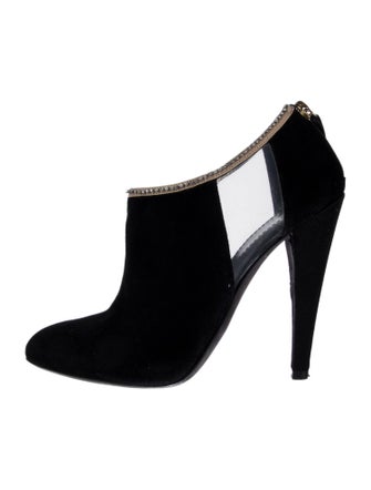 Giambattista Valli Suede Crystal Embellishments Boots