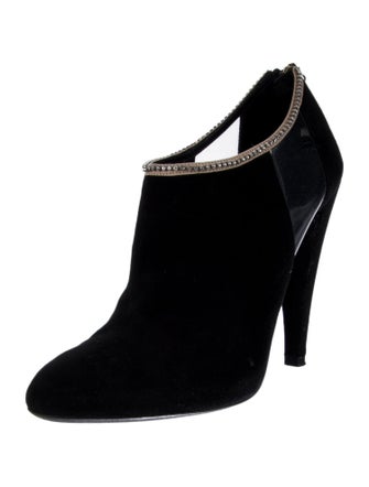 Giambattista Valli Suede Crystal Embellishments Boots