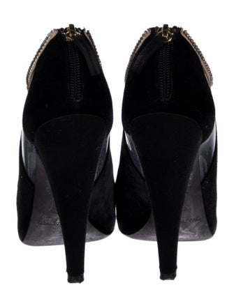 Giambattista Valli Suede Crystal Embellishments Boots