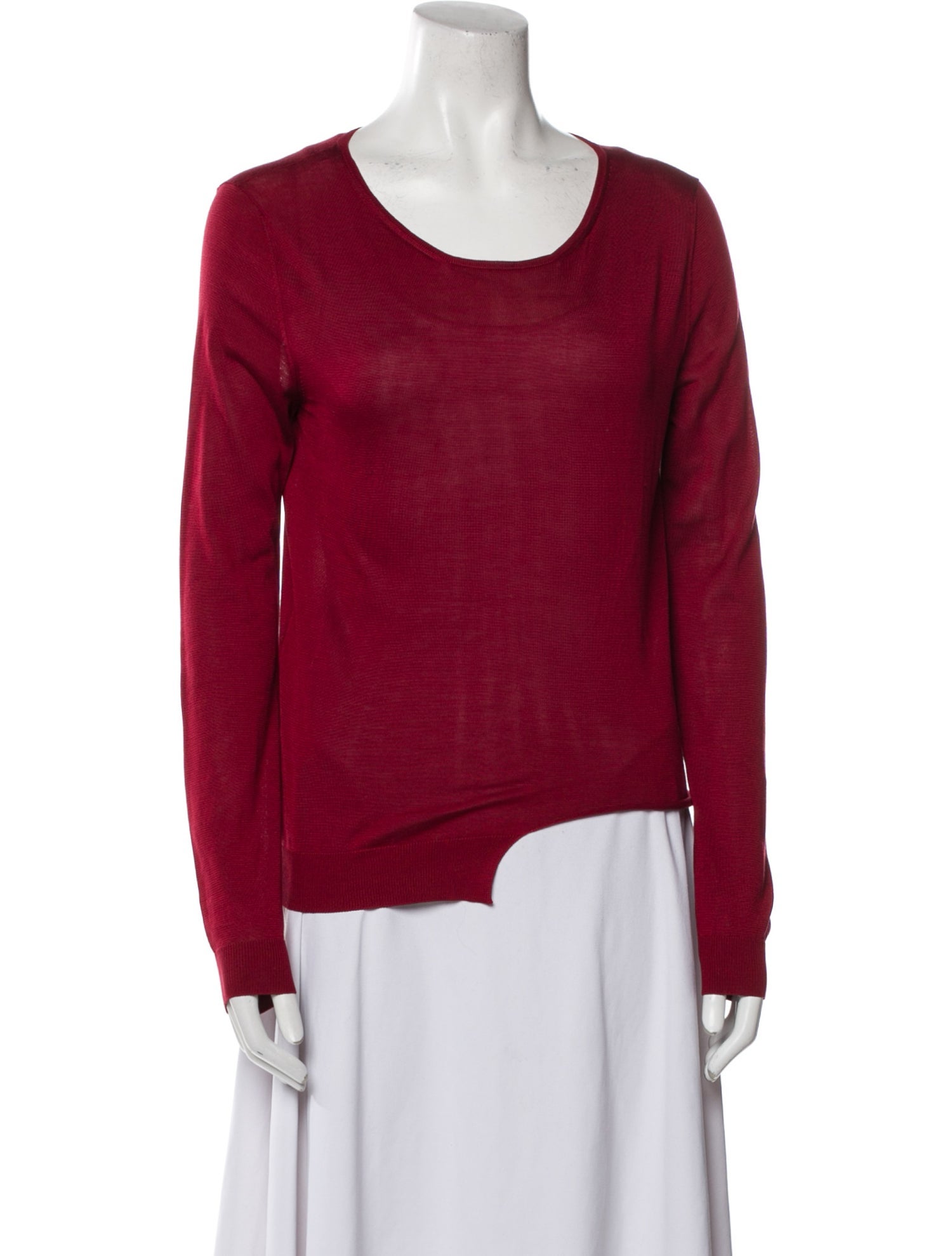 Giambattista Valli Silk Scoop Neck Sweater