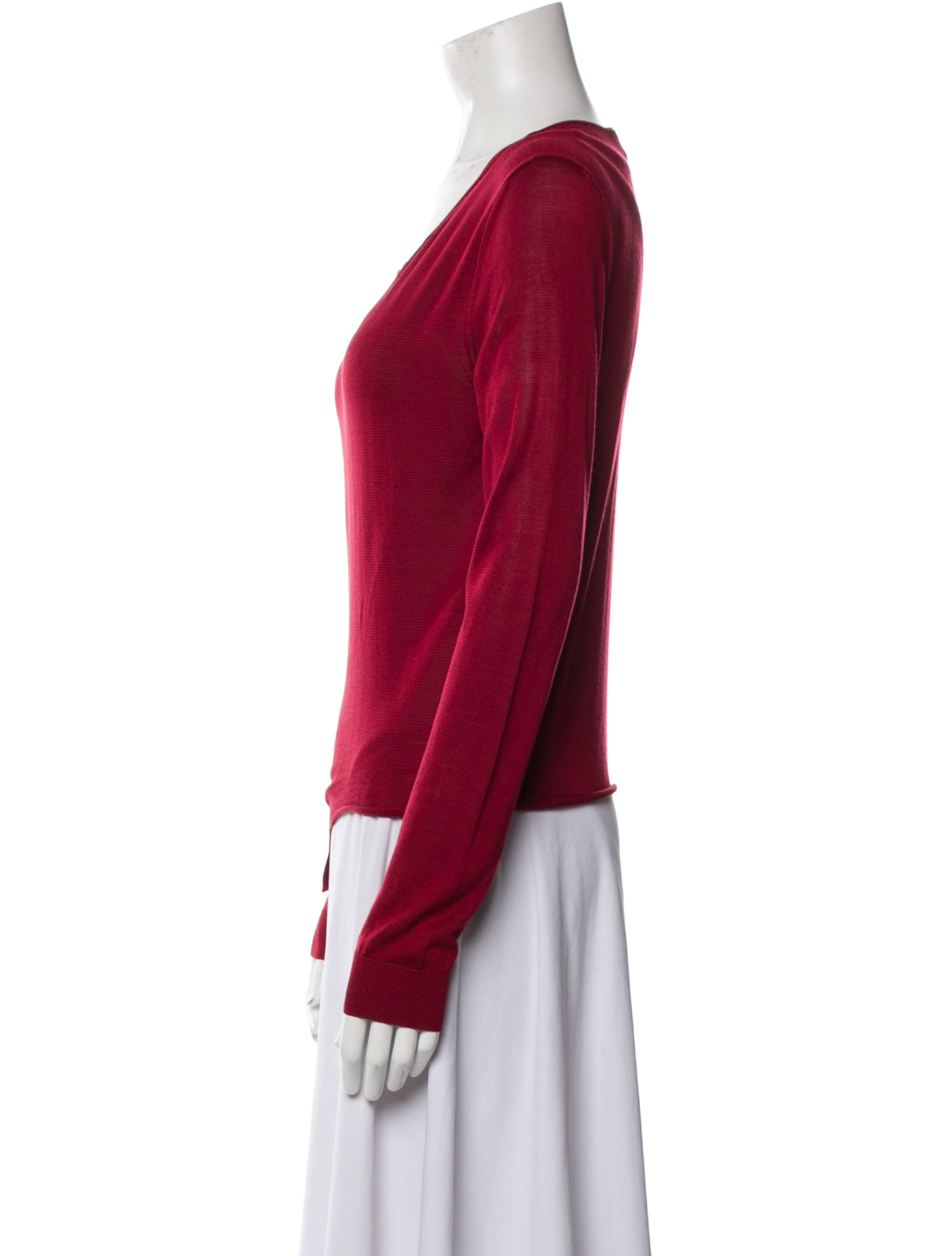 Giambattista Valli Silk Scoop Neck Sweater
