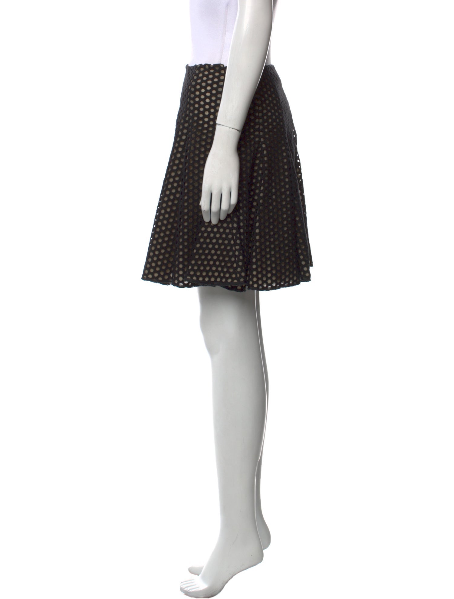 Giambattista Valli Polka Dot Print Mini Skirt