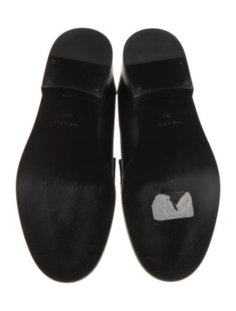 Giambattista Valli Patent Leather Whipstitch Trim Loafers
