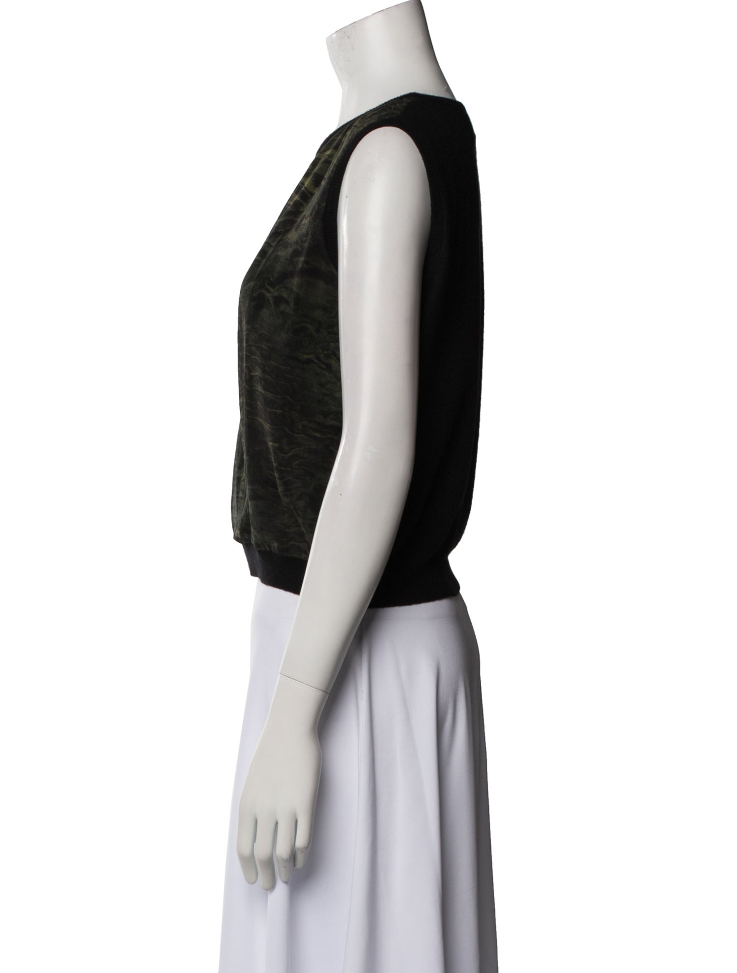 Giambattista Valli Wool Crew Neck Crop Top