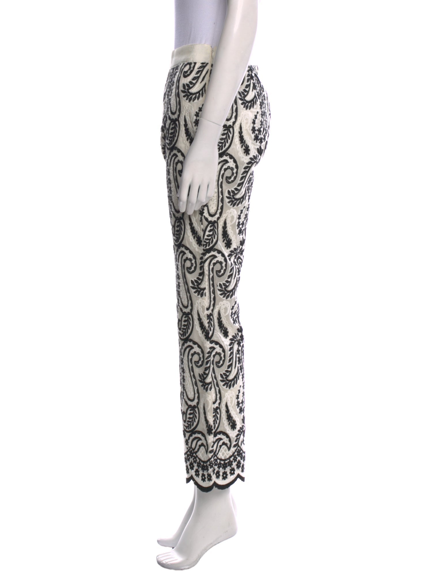 Giambattista Valli Paisley Print Wide Leg Pants