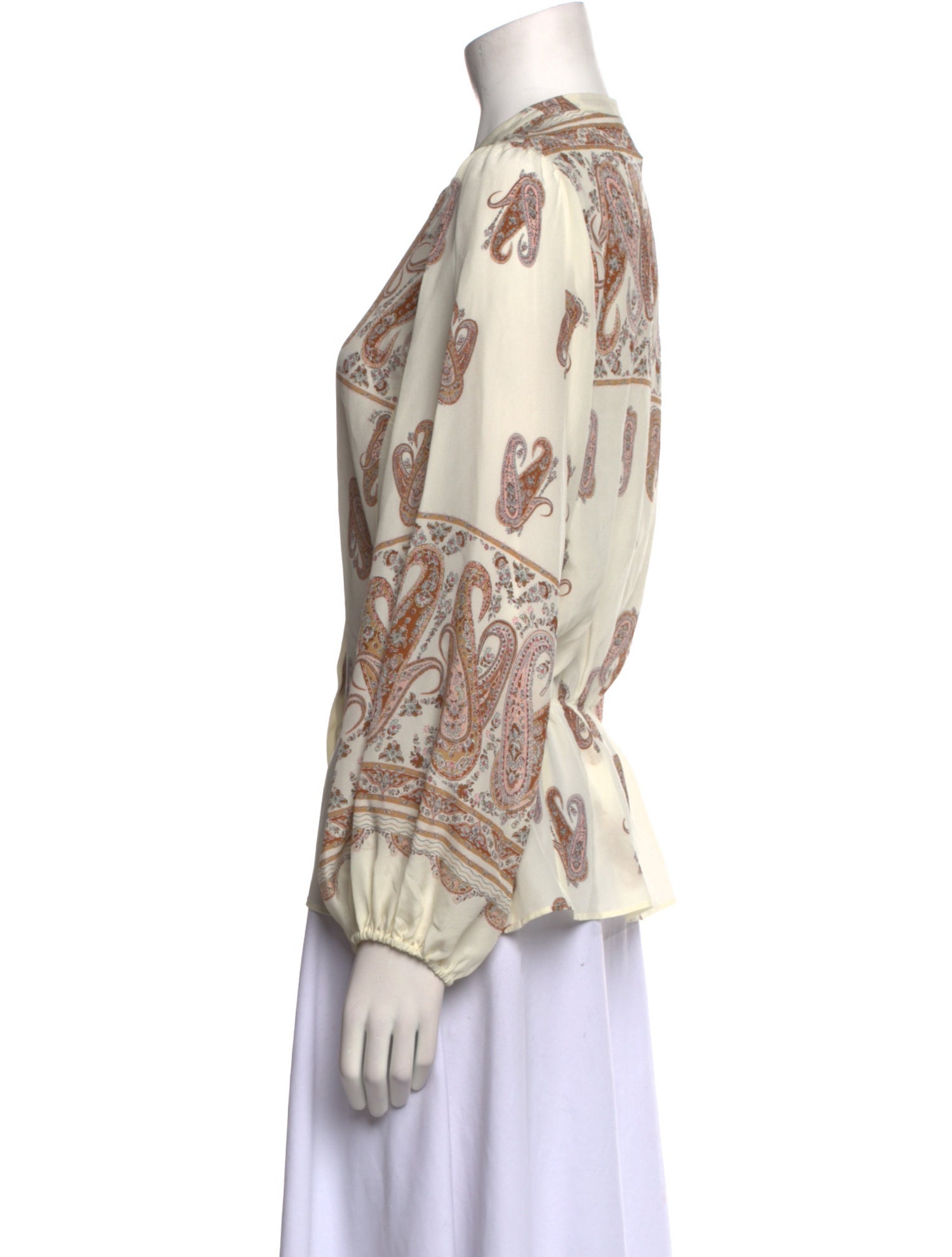 Giambattista Valli Silk Printed Blouse