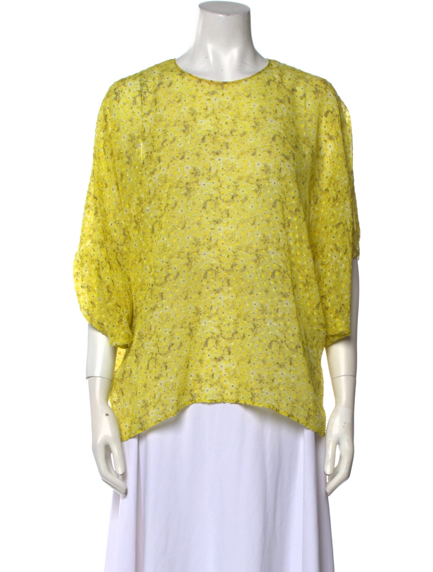 Giambattista Valli Silk Floral Print Blouse