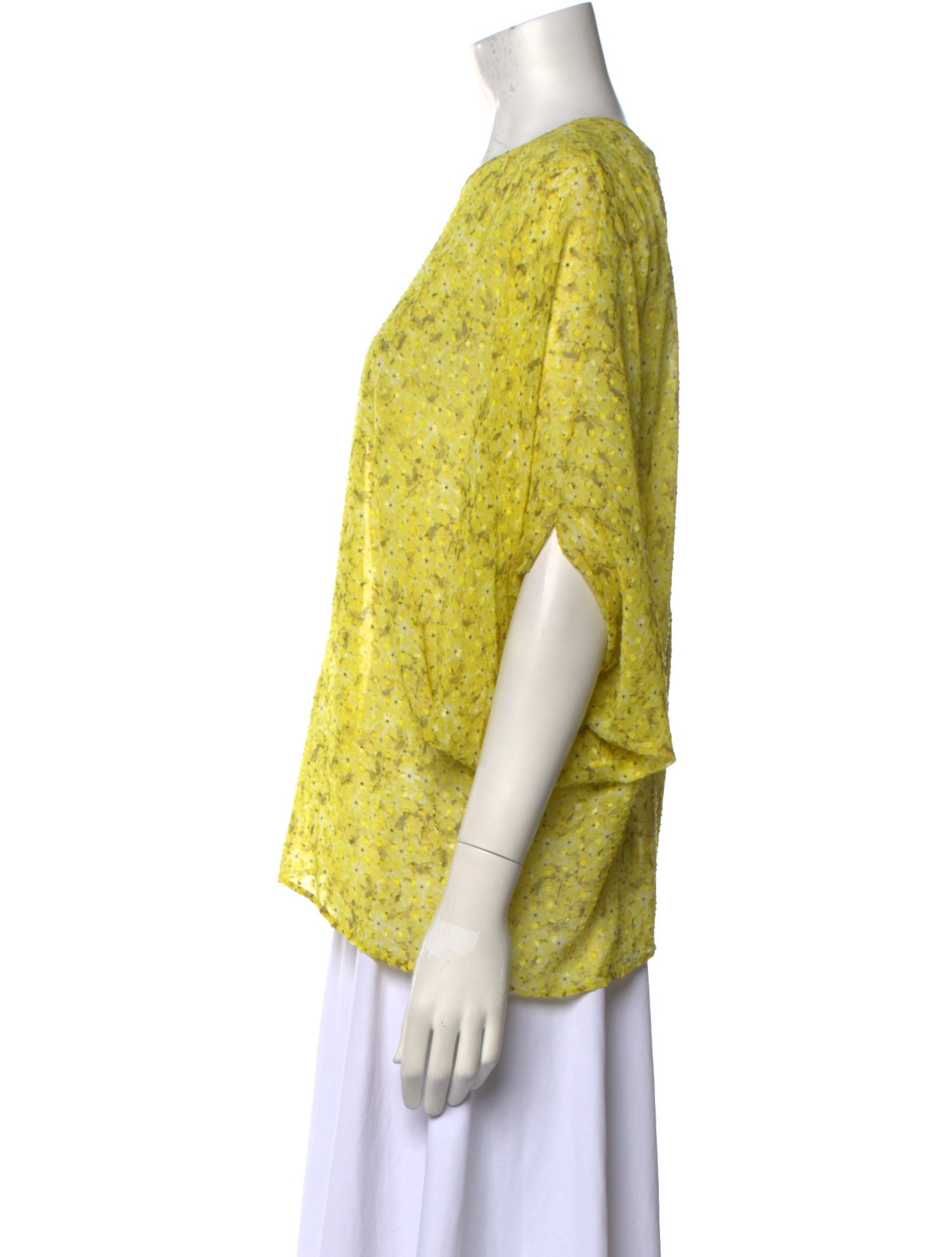 Giambattista Valli Silk Floral Print Blouse