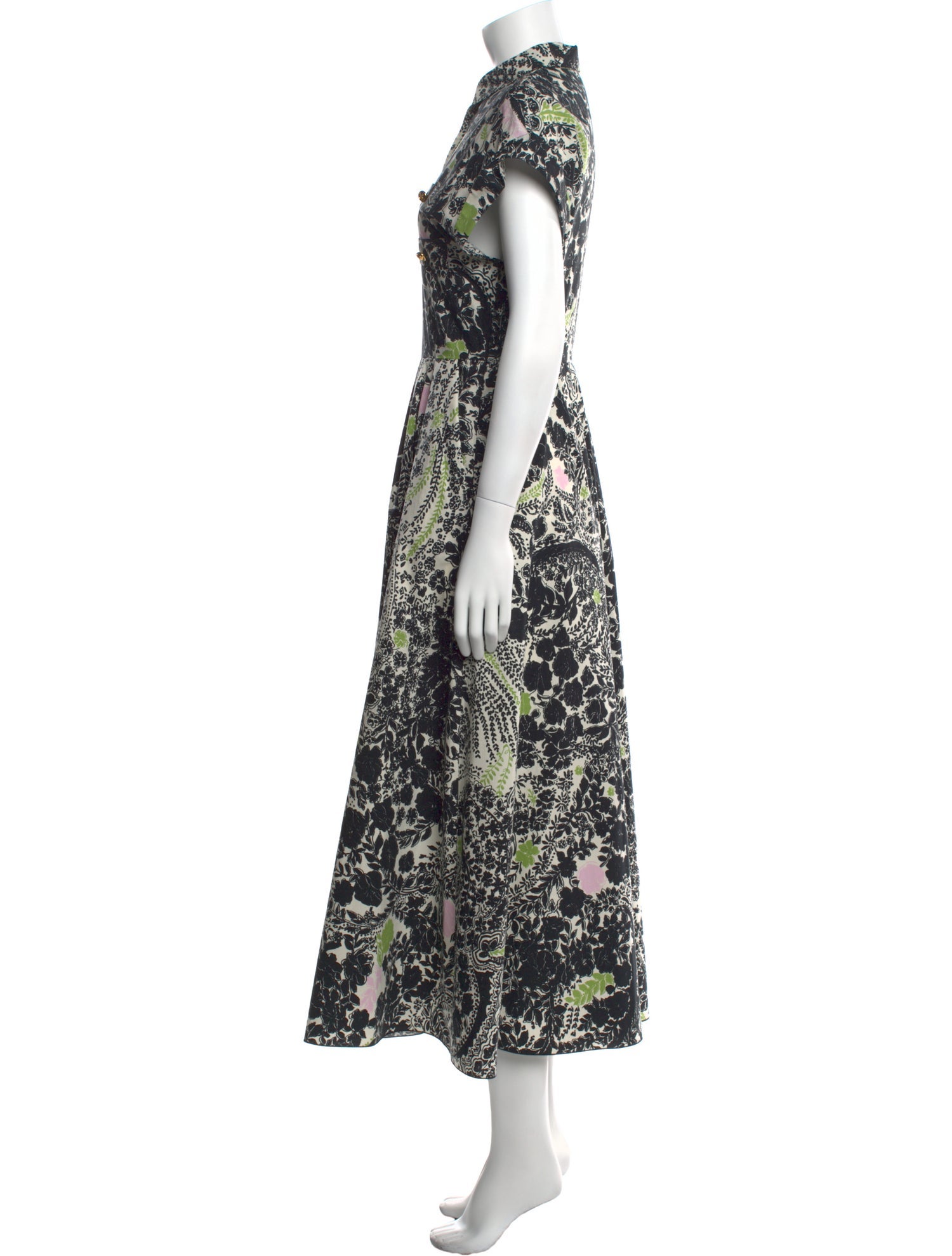 Giambattista Valli Floral Print Long Dress